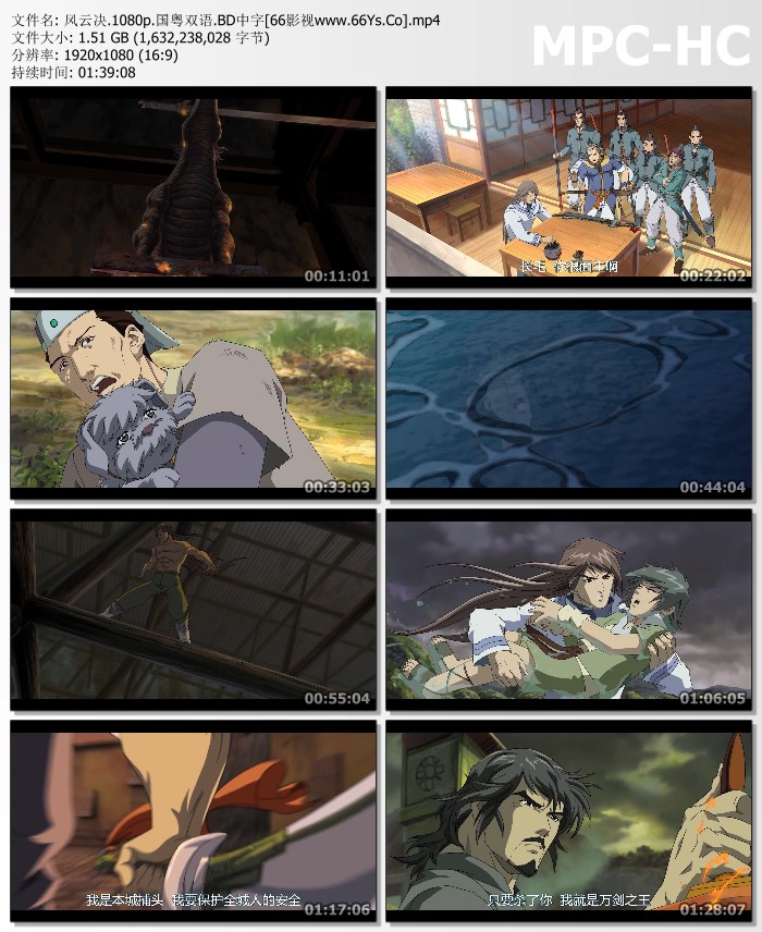 经典动作动画《风云决》1080p.国粤双语.BD中字